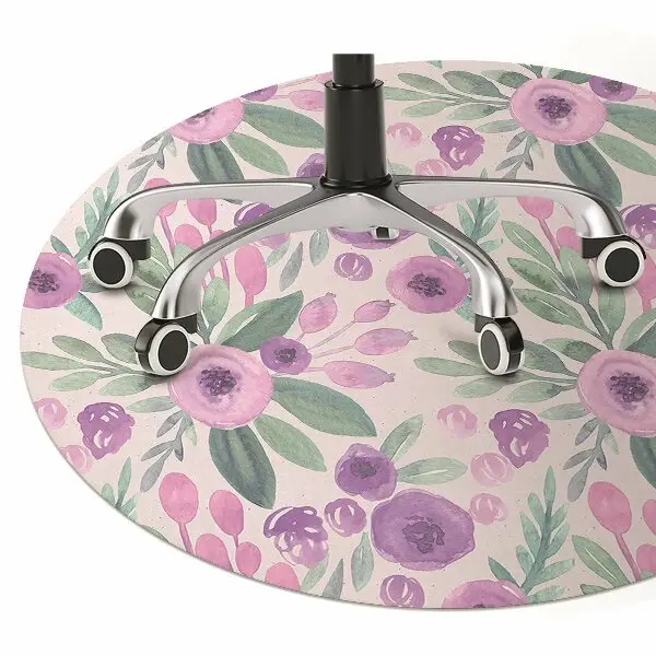 protectie podea scaun birou model floral