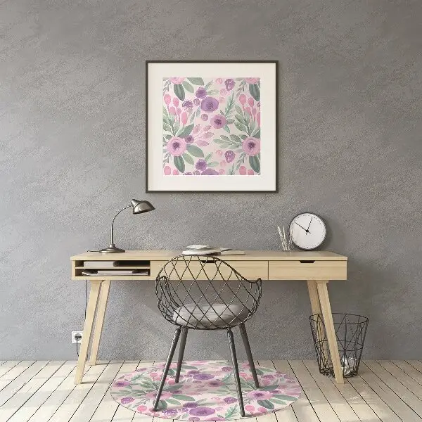 protectie podea scaun birou model floral