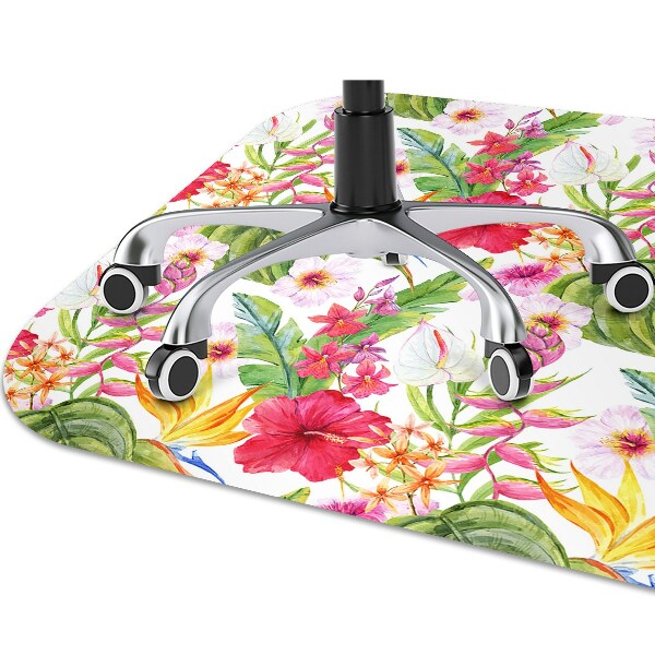 protectie podea scaun birou hibiscus exotice