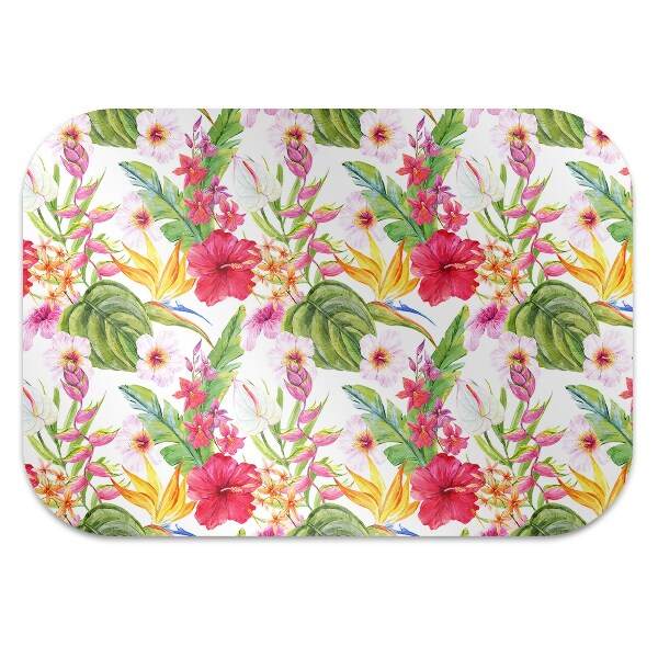 protectie podea scaun birou hibiscus exotice