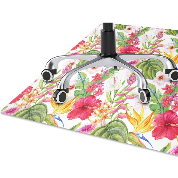 protectie podea scaun birou hibiscus exotice