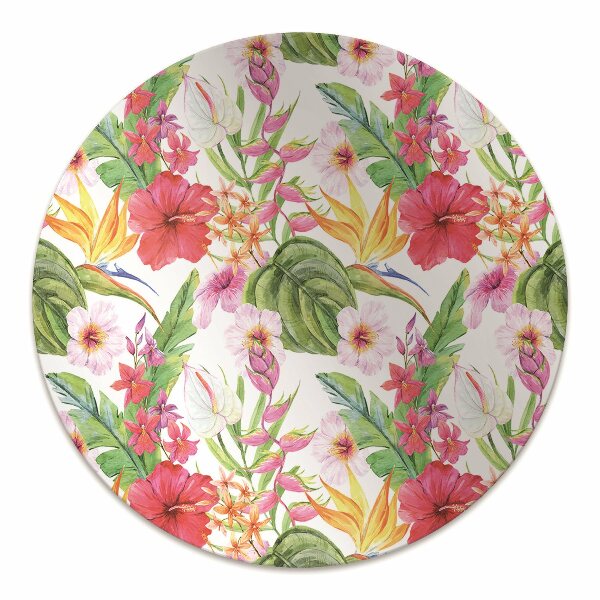 protectie podea scaun birou hibiscus exotice