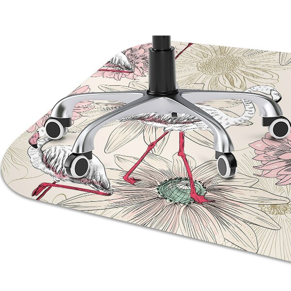 protectie podea scaun flamingo roz