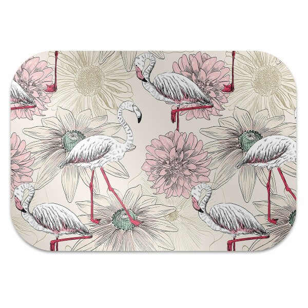 protectie podea scaun flamingo roz