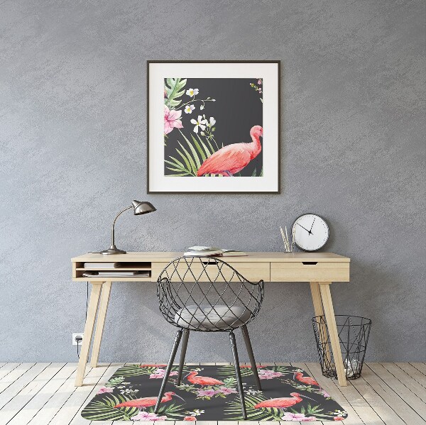 Covoras pentru protectie pardosea flamingo negru