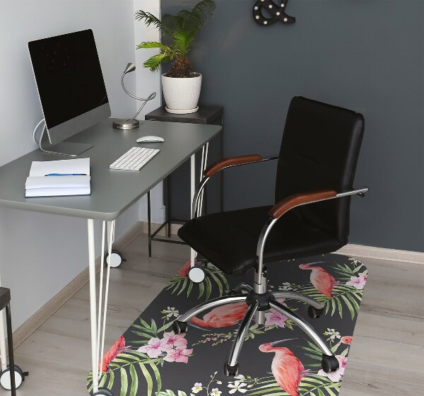 Covoras pentru protectie pardosea flamingo negru