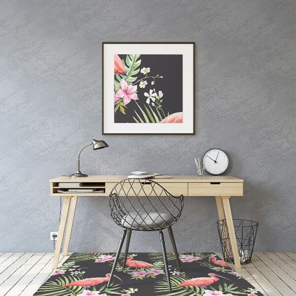 Covoras pentru protectie pardosea flamingo negru
