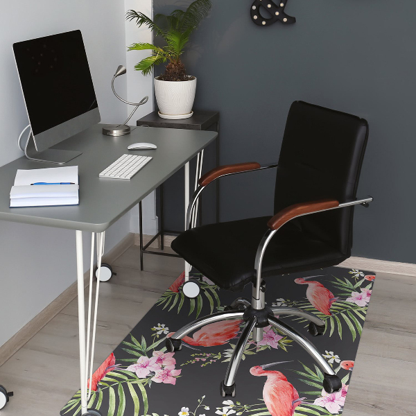Covoras pentru protectie pardosea flamingo negru