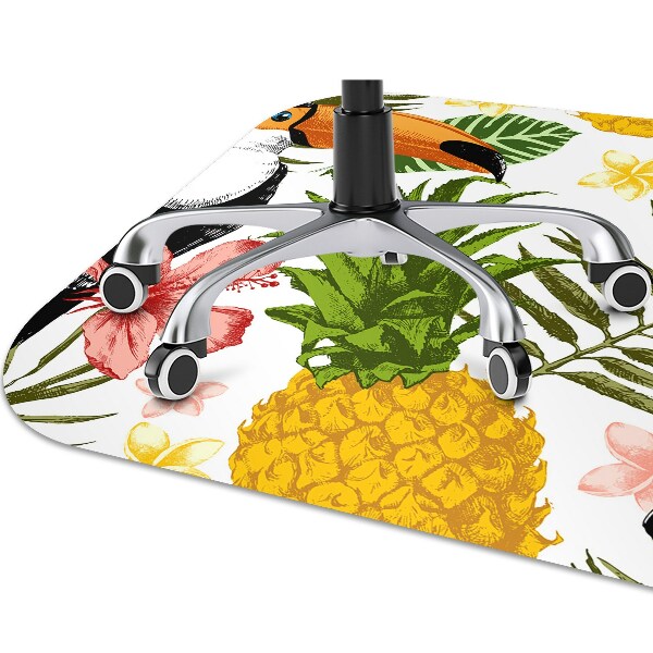 Covorașe pentru scaune Toucan și ananas