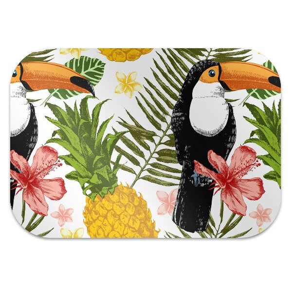 Covorașe pentru scaune Toucan și ananas