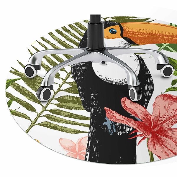 Covorașe pentru scaune Toucan și ananas
