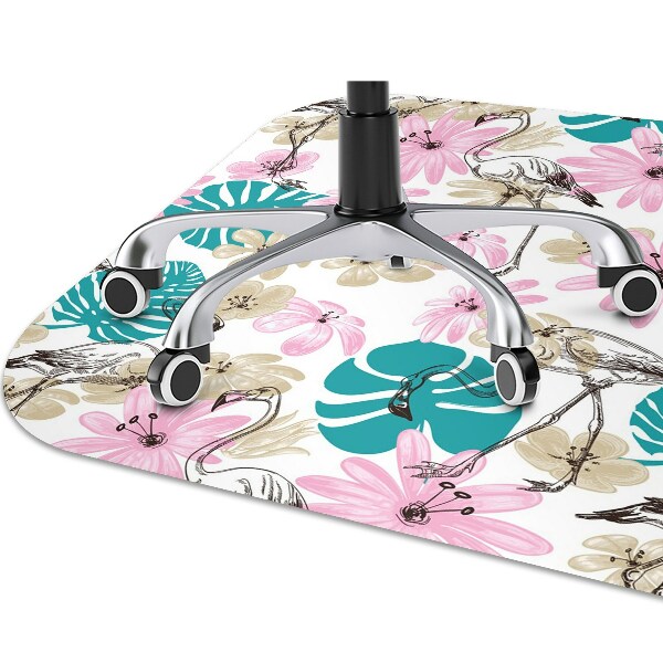protectie podea scaun flamingo pictate