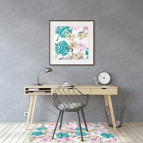 protectie podea scaun flamingo pictate