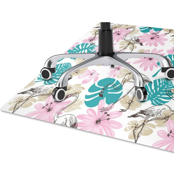 protectie podea scaun flamingo pictate