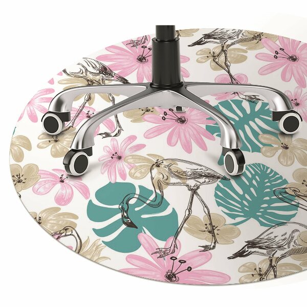 protectie podea scaun flamingo pictate