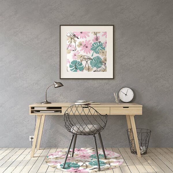 protectie podea scaun flamingo pictate