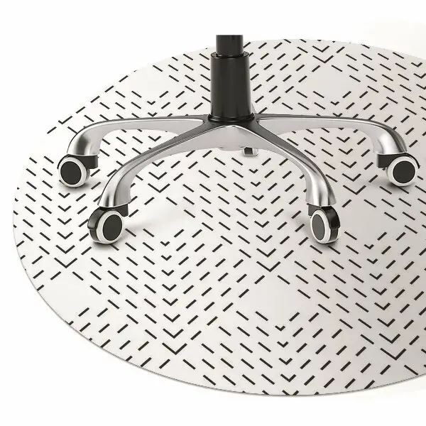 protectie podea birou model geometric