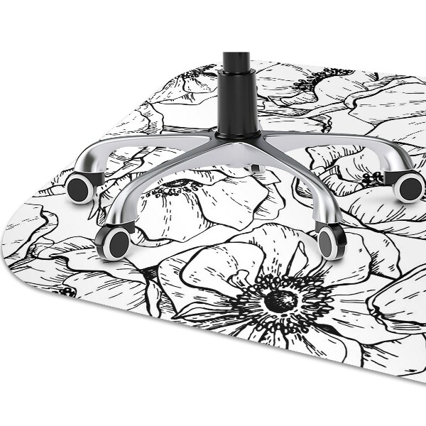Covoras pentru protectie pardosea Design floral