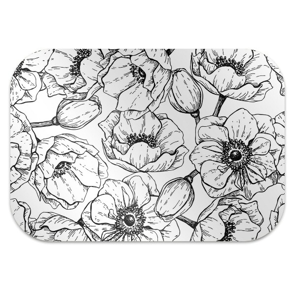 Covoras pentru protectie pardosea Design floral