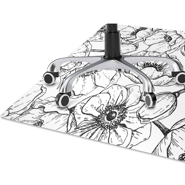 Covoras pentru protectie pardosea Design floral