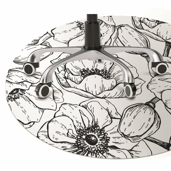 Covoras pentru protectie pardosea Design floral