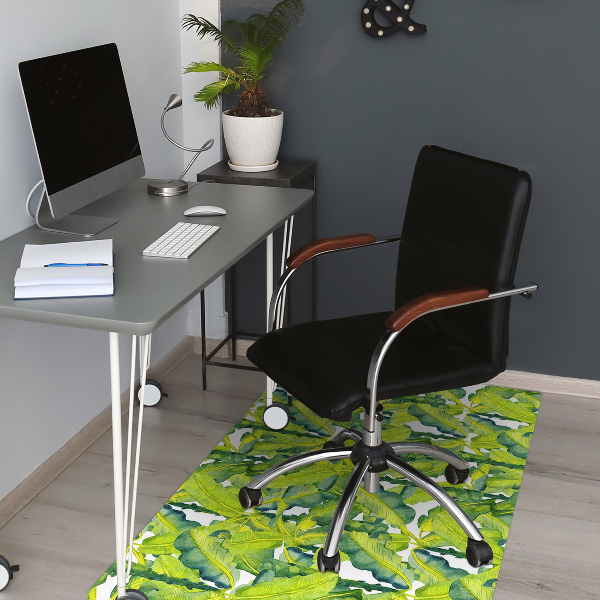 covoras protectie podea frunze acuarelă