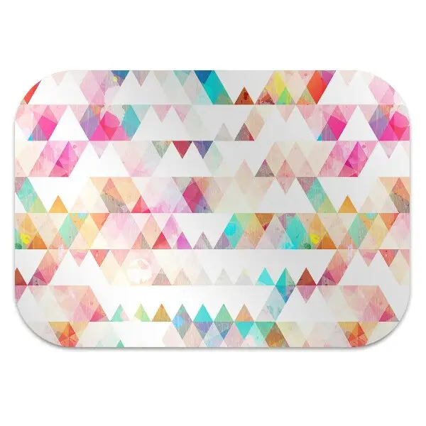 Covoras pentru protectie pardosea geometria Rainbow