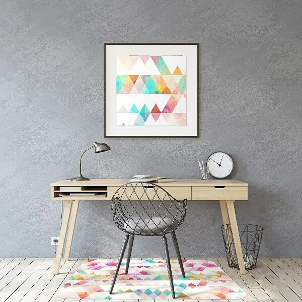 Covoras pentru protectie pardosea geometria Rainbow