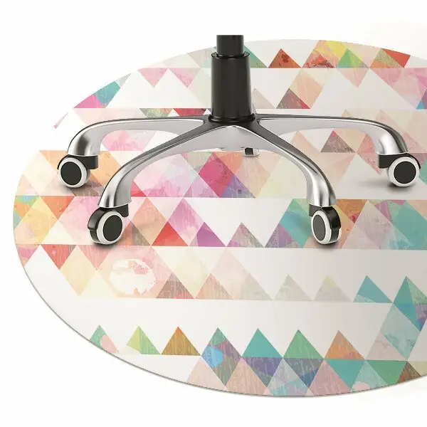 Covoras pentru protectie pardosea geometria Rainbow