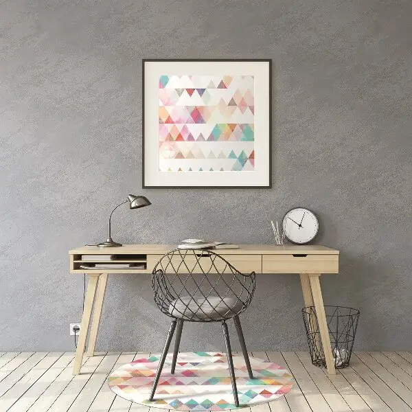 Covoras pentru protectie pardosea geometria Rainbow