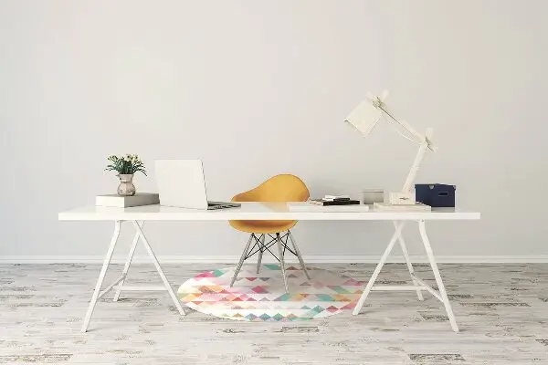 Covoras pentru protectie pardosea geometria Rainbow