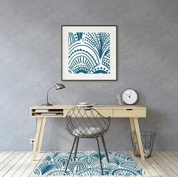Covoras pentru protectie pardosea abstractizare boho