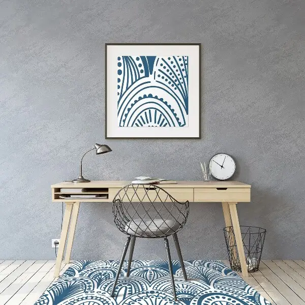 Covoras pentru protectie pardosea abstractizare boho