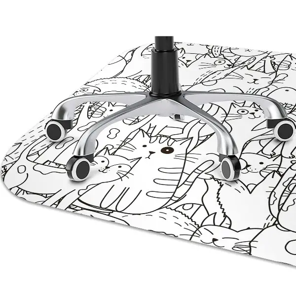 Covoras pentru protectie pardosea Pisicile în stilul de Doodle