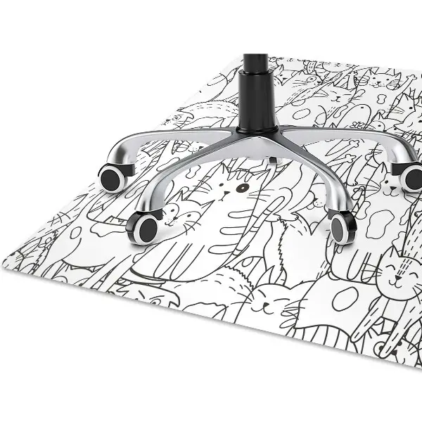 Covoras pentru protectie pardosea Pisicile în stilul de Doodle