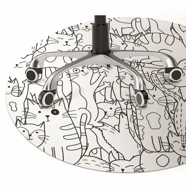 Covoras pentru protectie pardosea Pisicile în stilul de Doodle