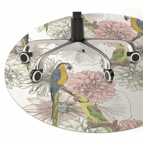 Covorașe pentru scaune Parrot si flori