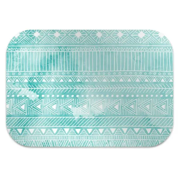 protectie podea birou turcoaz geometric
