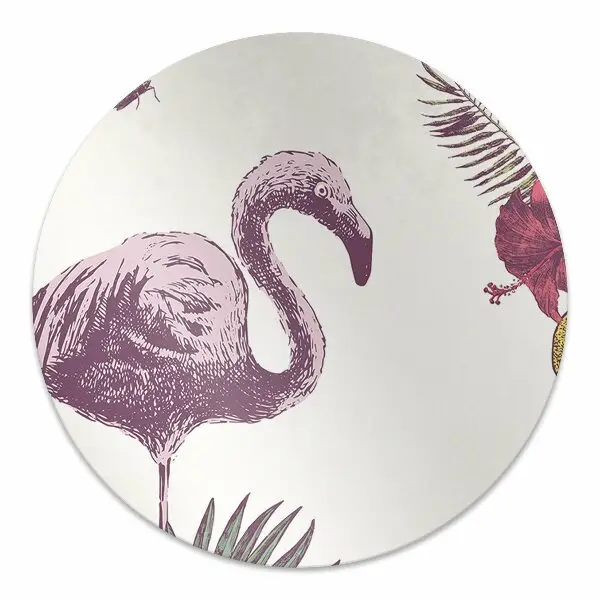 protectie podea scaun birou Flamingos & Hibiscus