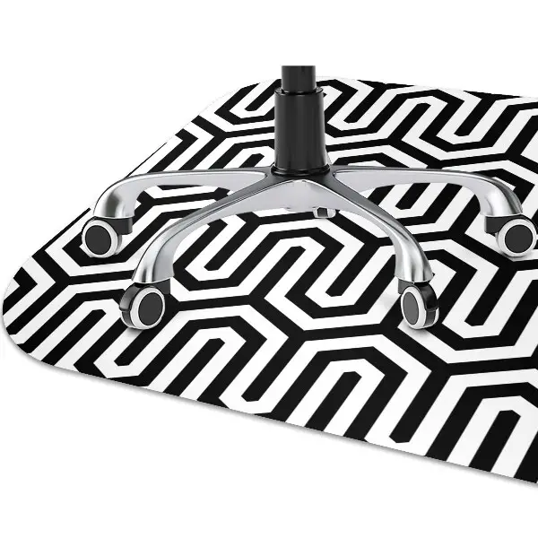 Covoras pentru protectie pardosea model geometric