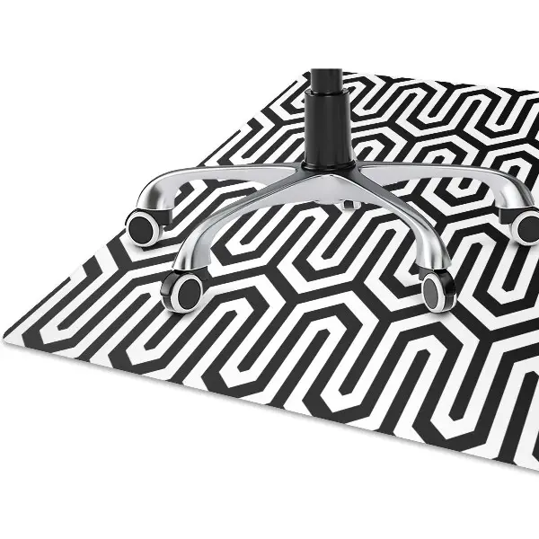 Covoras pentru protectie pardosea model geometric