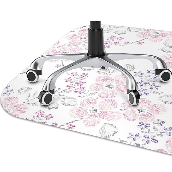 protectie podea scaun birou model floral