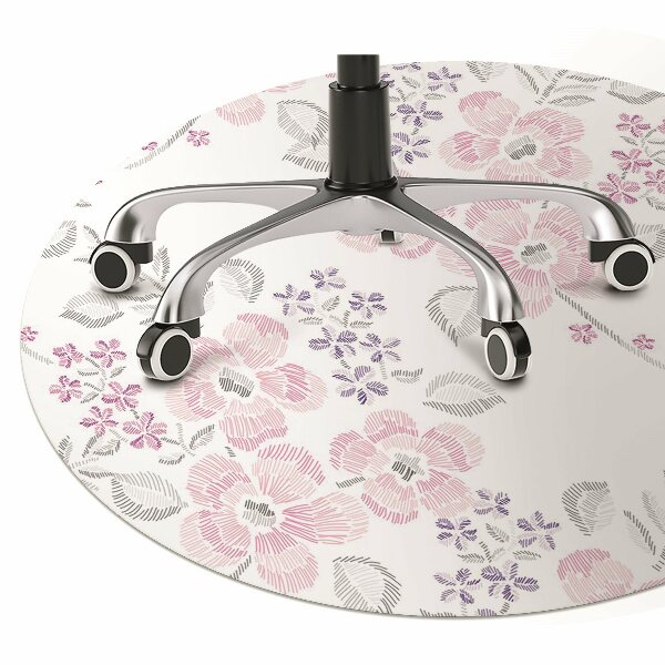 protectie podea scaun birou model floral