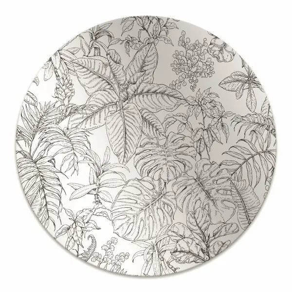 Covoras pentru protectie pardosea schiță tropicală