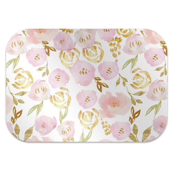 protectie podea scaun flori roz