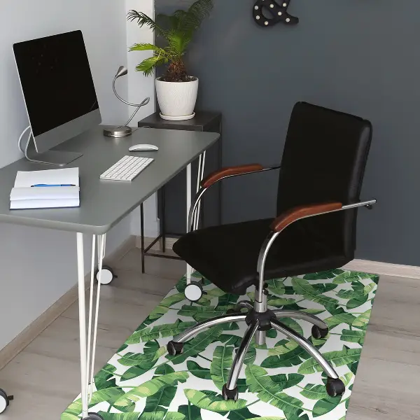 covoras protectie podea frunze tropicale