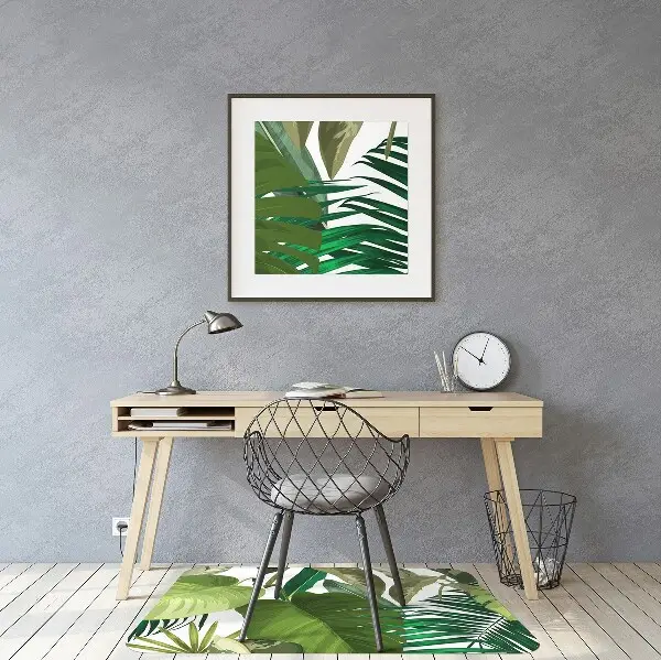 protectie podea scaun frunze tropicale