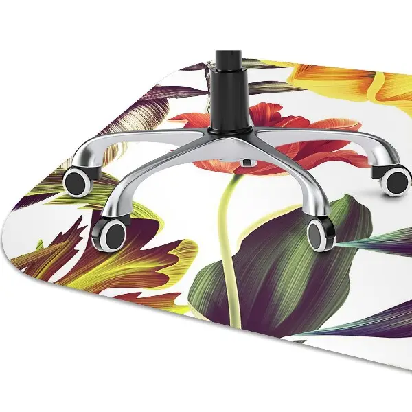 protectie podea scaun flori tropicale