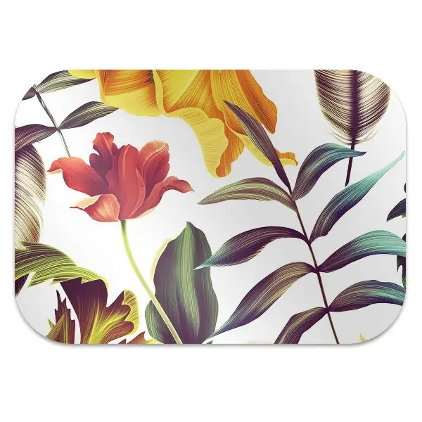 protectie podea scaun flori tropicale