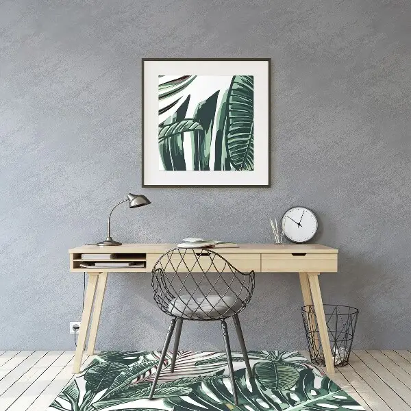Covoras pentru protectie pardosea palmier tropical